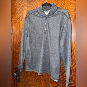 Eddie Bauer Charcoal Long Sleeve Henley